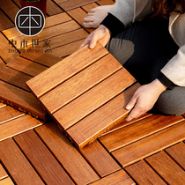 Sol de bois anti-corrosion extérieur balcon terrasse plancher de bois massif épissage de plancher anti-dérapage dananas sol de lassemblage