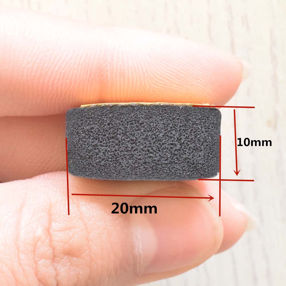 Black flame-retardant flat sealing strip fire door flame-retardant smoke-proof sealing strip (width 20mm * thick 10mm)