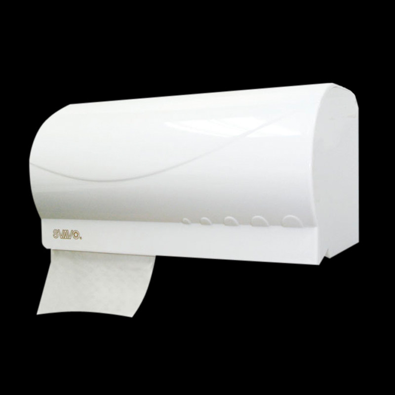 Ruiwo bathroom wall-mounted double roll small roll paper tissue box Powder room punch-free roll toilet paper box Hotel restaurant roll toilet paper machine