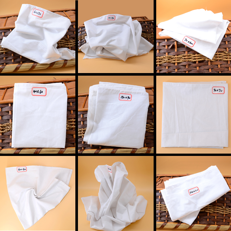 Steamed Buns Cloth Steamed Cloth Pure Cotton White Cloth Cover Buns Large Pie Cloth Insulated Cabinet Mat Cloth Square Rectangle
