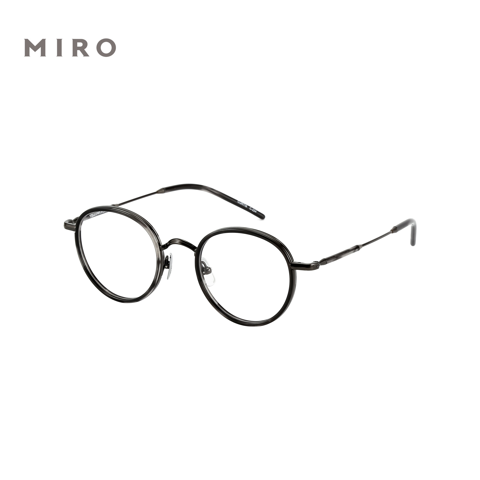 Japanese-style handmade pure titanium glasses frame ultra-light retro literary round frame myopia men and women can match the height of hundreds of tides