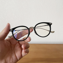 FANX HUNEY眼镜框克罗925银男潮流镜架女手工钛透明镜框时尚近视