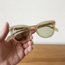 Korean Plank Glasses Sunglasses Anti-UV Man Can Fit Myopia Degree Retro Polarized Ink Mirror Trend Brief