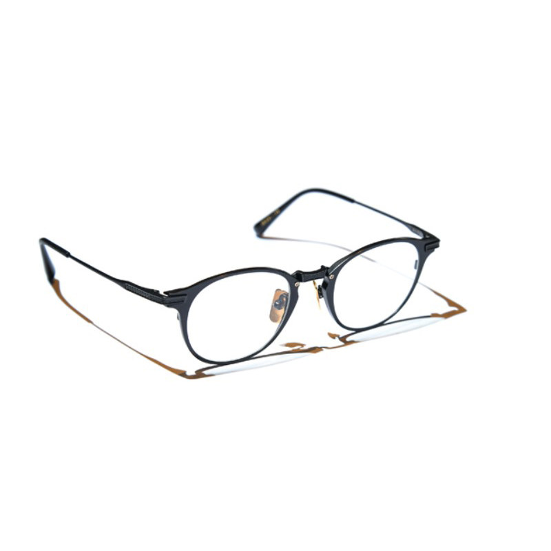 Upper gold DRX-2078 black soul Note series Eye frames pure titanium retro hand frame neutral 100 hitch