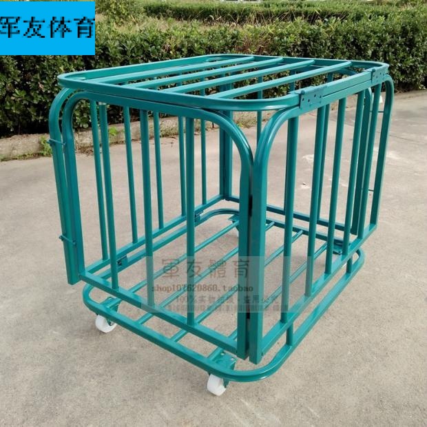 Ball car stainless steel basketball cart Mobile with wheels Kindergarten loading ball car collecting toy car ball type containing cart