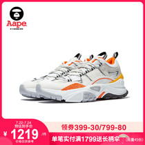 Aape mens shoes spring and summer vintage contrast stitching lace-up sneakers Dad shoes 6540XXC