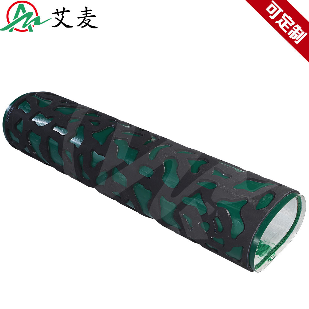 Aimai industrial belt pvc sponge red rubber pattern tile transmission flow line ceramic engraving conveyor belt