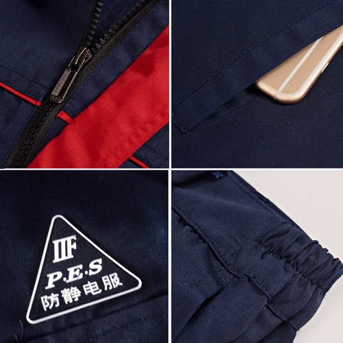 Летний антистатический комбинезон, тонкий износостойкий электронный лонгслив, короткий рукав