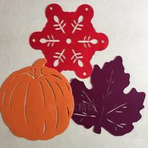 Exported to Europe and the United States anti-hot insulation felt placemats Thanksgiving Christmas a variety of decorative table mats pot mats coasters bowl mats