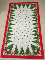 Christmas Bear table cloth cartoon cute anime cute painted zoo rectangular table cloth Western restaurant cover