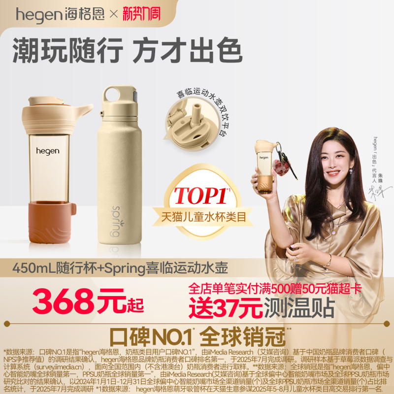 Hegen 450ml Portable Cup Kidsren's Direct Drinking Cup Baby Water Bottle Pregnant Women Ppsu Drinking Cup