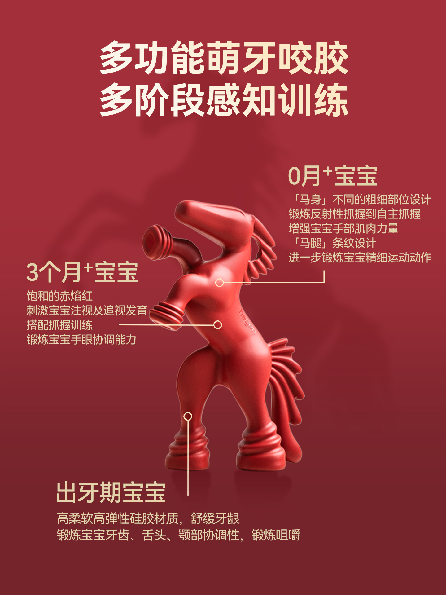 Hegen Baby Bottle for Newborns 0 to 6 Months, Anti-Colic, Anti-Choking, 240ml, Year of the Horse Commemorative Gift Box