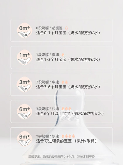 hegen海格恩婴儿宝宝偏中心智能奶嘴宽口超软硅胶仿真母乳新生儿