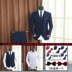 Bộ đồ vest nam phù hợp với doanh nghiệp Slim bộ đồ chuyên nghiệp phù hợp với bộ đồ ba mảnh phiên bản Hàn Quốc của người đàn ông đẹp nhất nhóm váy cưới chú rể - Suit phù hợp áo sơ mi nam Suit phù hợp