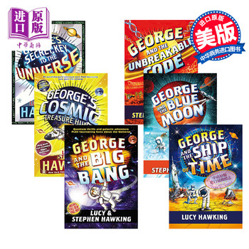 Stephen Hawking George's Secret Key 6-Volume Set English Original Version George's Secret Key Children's Science Knowledge about the Universe Youth Edition Space Adventure Novel