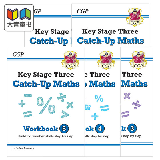 영국 CGP 원본 KS3 수학 수학 따라잡기 대상 워크북 수학 고급 과정 종합 학습 워크북으로 10분 퀴즈 연습과 여러 조합을 향상 11~14세