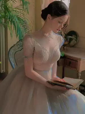 Dress 2021 new summer usually can wear toast service light luxury niche banquet engagement dress evening dress women