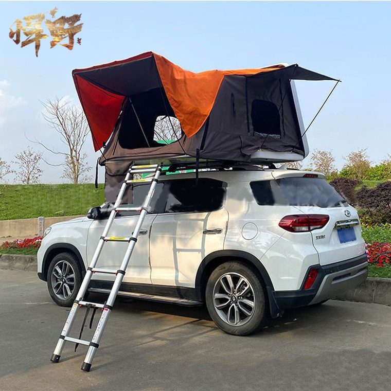 Outdoor suv car travel tips roof tent self-driving tour essentials luggage rack fully automatic car artifact