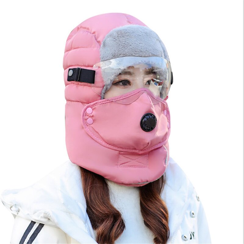Hat Lei Feng headgear mask cotton hat men's northeast anti-cold and anti-freeze full-face riding wind-proof winter parent-child ear protection children