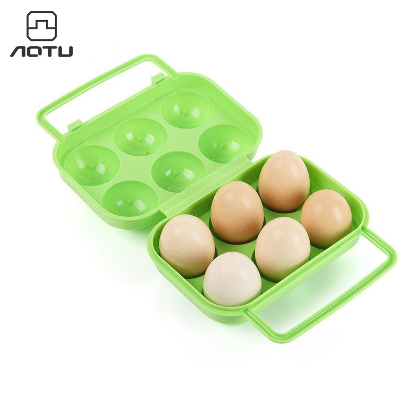 Egg Nursery Plastic Suitcase Containing Box Outdoor Shockproof Packaging Box Subprotect Camping Picnic Portable 6 G