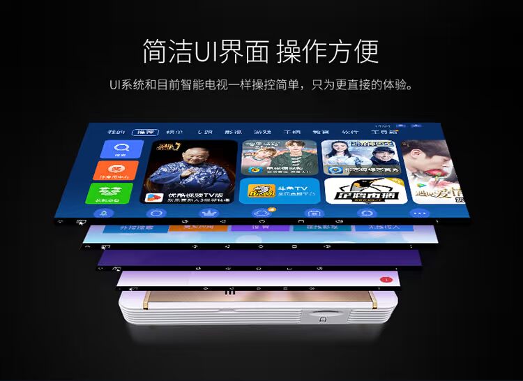Meco M3 home máy chiếu nhỏ HD 1080p rạp 3D tại nhà di động mini điện thoại di động không dây wifi