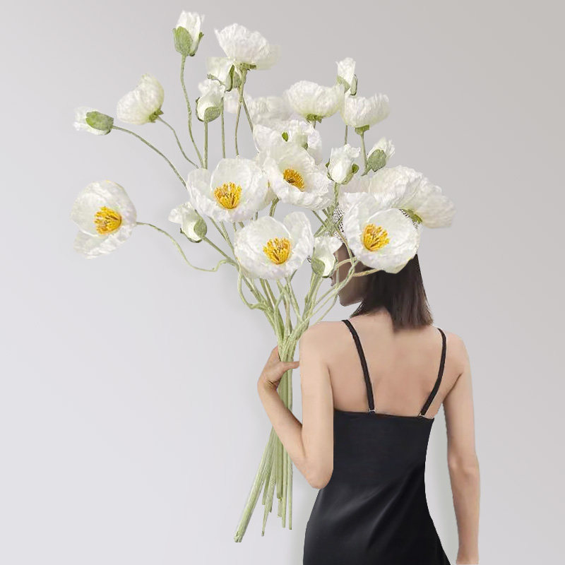 Oil painting feeling simulation large Yumei wedding dry flower bouquet shooting props flower wedding road lead window decoration