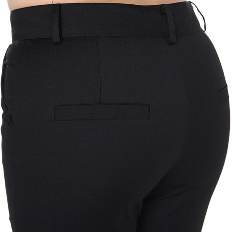 quần quần chuyên nghiệp của phụ nữ béo mm200 kg cộng với chất béo cộng với mã quần thẳng màu đen quần loose-fitting làm việc quần
