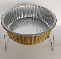 Grilled fish iron rack restaurant hot pot bracket Chinese tin carton takeaway packing box oven aluminum foil box thickened barbecue