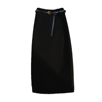 ins superfire 2024 autumn winter new high waist open fork straight drum wow half body dress woman A-word for long bag hip skirt