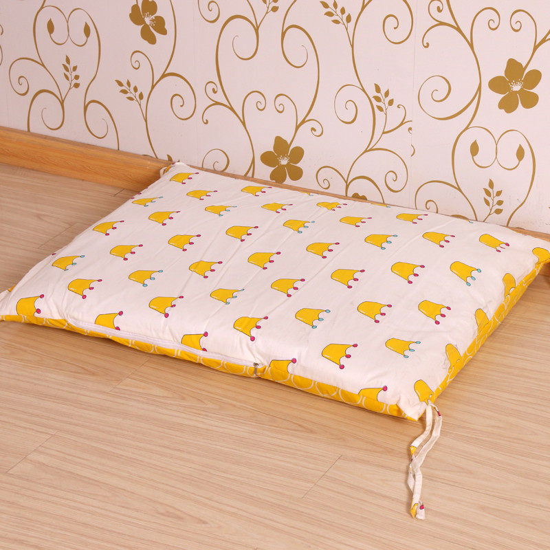 Pet Dog Mat Autumn Winter Style Sleeping Cushion Removable Gold Wool Kennel Large Dog Ground Mat Pet Sleeping With Dog Mat