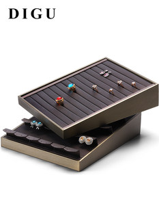 Ювелирные изделия подвески лоток шоу тарелка кольцо серьги ожерелье ювелирные изделия тарелка аксессуары в коробку Размешать горизонтальный двойной