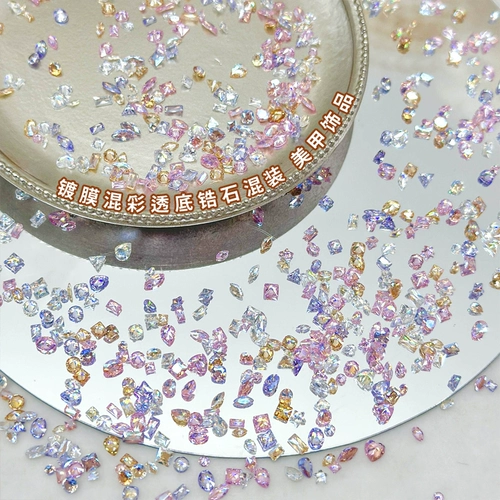 春柚 Украшение для ногтей, смешанный алмаз с цирконом для ногтей, накладные ногти, аксессуары, 200 шт