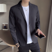 Youth Casual Suits Jacket Men 2021 Spring and autumn Korean version Trend to repair Single West Business Bronzed suit jacket