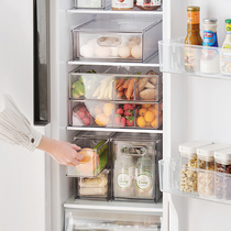Refrigerator storage box drawer type food grade household kitchen finishing artifact Fruit and Vegetable Egg preservation box storage box