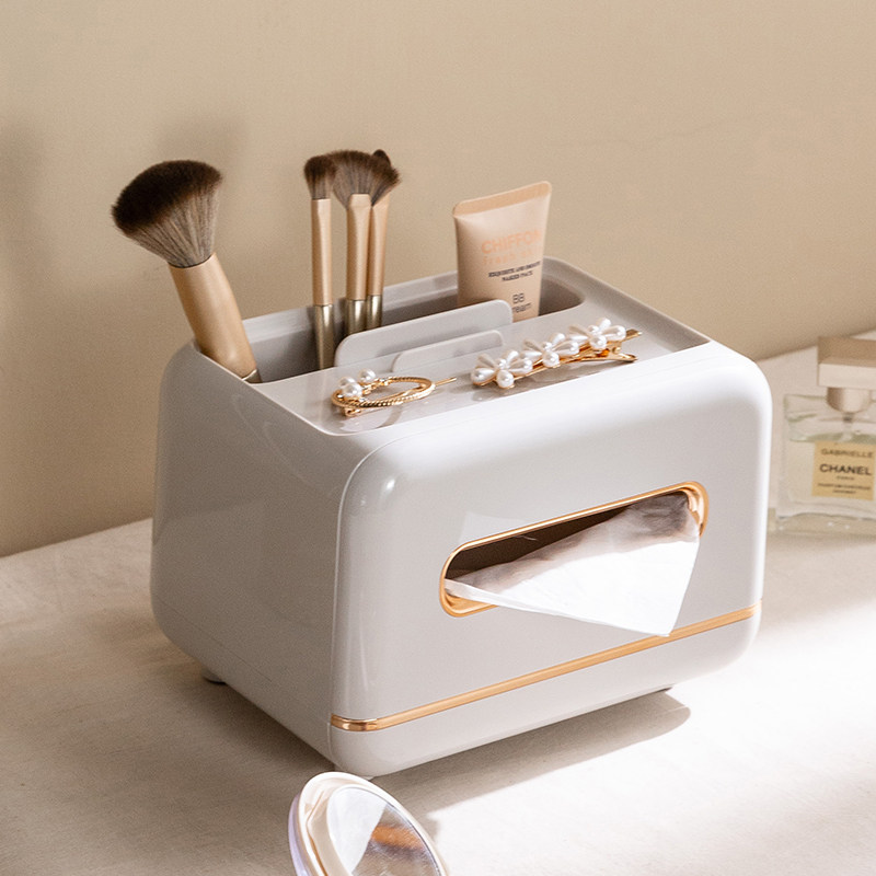 Paper towel box Living room light and upscale minimalist minimalist modern Wind Home Creative multifunction tea table Extraction toilet paper remote control