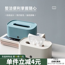 Tissue box pumping paper box Household living room creative napkin paper box Simple and cute desktop coffee table Tissue storage box