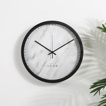 New Year gift round wall clock wall clock clock mute wall decoration simple