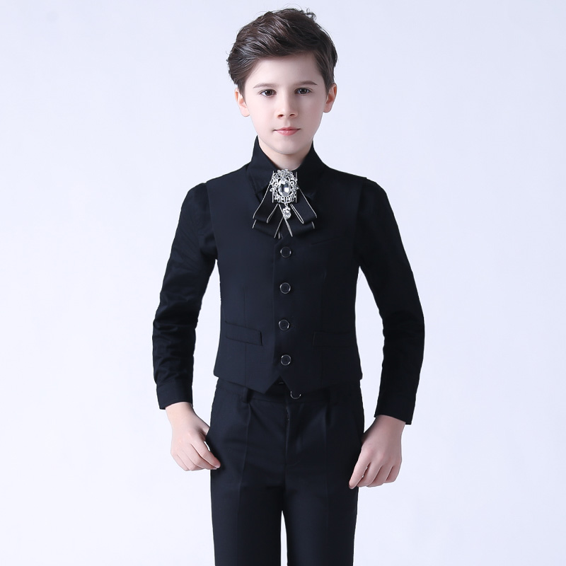 61 boy gown children's suit waistcoat waistcoat Shuai Inron Piano acting out of the boy Playboy host