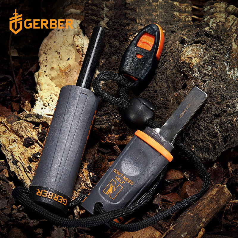 USA Gobobel fight flint outdoor equipped with fire baton fire baton fire stonework Ignition Courter whistles-Taobao