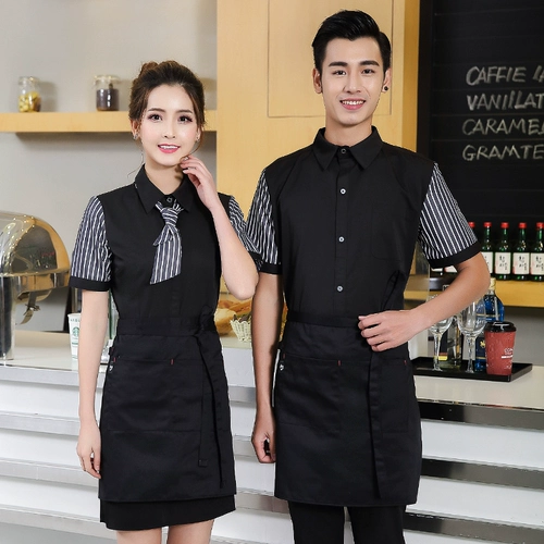 Комбинезон, летняя одежда для работы, кофейная униформа, короткий рукав