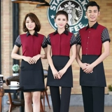 Комбинезон, летняя одежда для работы, кофейная униформа, короткий рукав