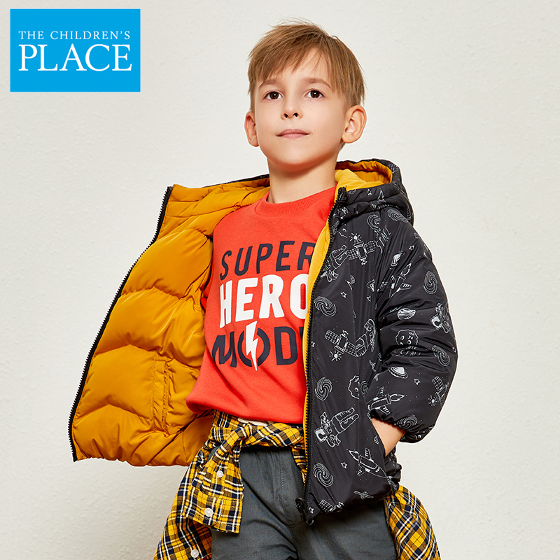 美国 The Children's Place 两面可穿 男童羽绒服 天猫优惠券折后¥129包邮(¥369-240)