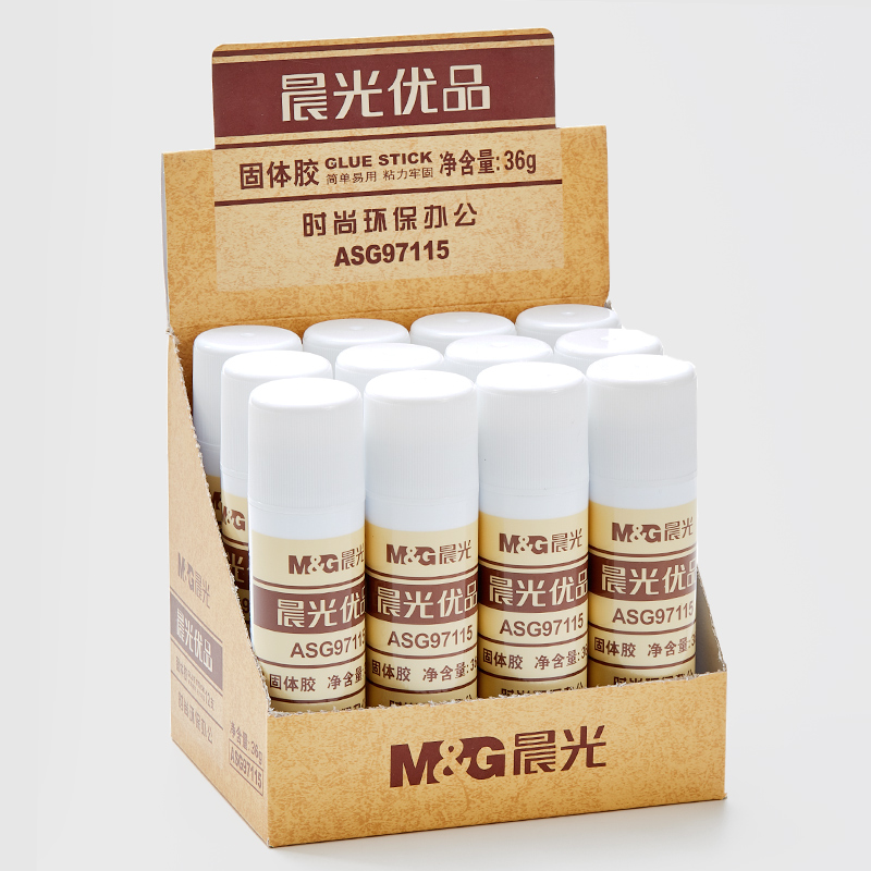 Morning light solid glue 36g glue stick large excellent learning manual office glue stick ASG97115