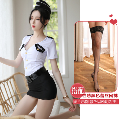 Sexy y tá quần áo sexy đồ lót nữ cảnh sát sinh viên đồng phục thủy thủ phục snobs mỏng-sock cám dỗ hộp đêm túi hông váy mùa thu