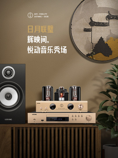 Youtang D538 Tube Amplifier Hifi Audiophile-Grade Cd Player Combination Audio Home Bluetooth Tube Speaker Set