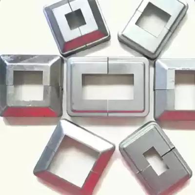 Custom head accessories Flat tower ladder Galvanized guardrail decorative cover Fence iron flower bottom cover Stamping parts top cover foot cover