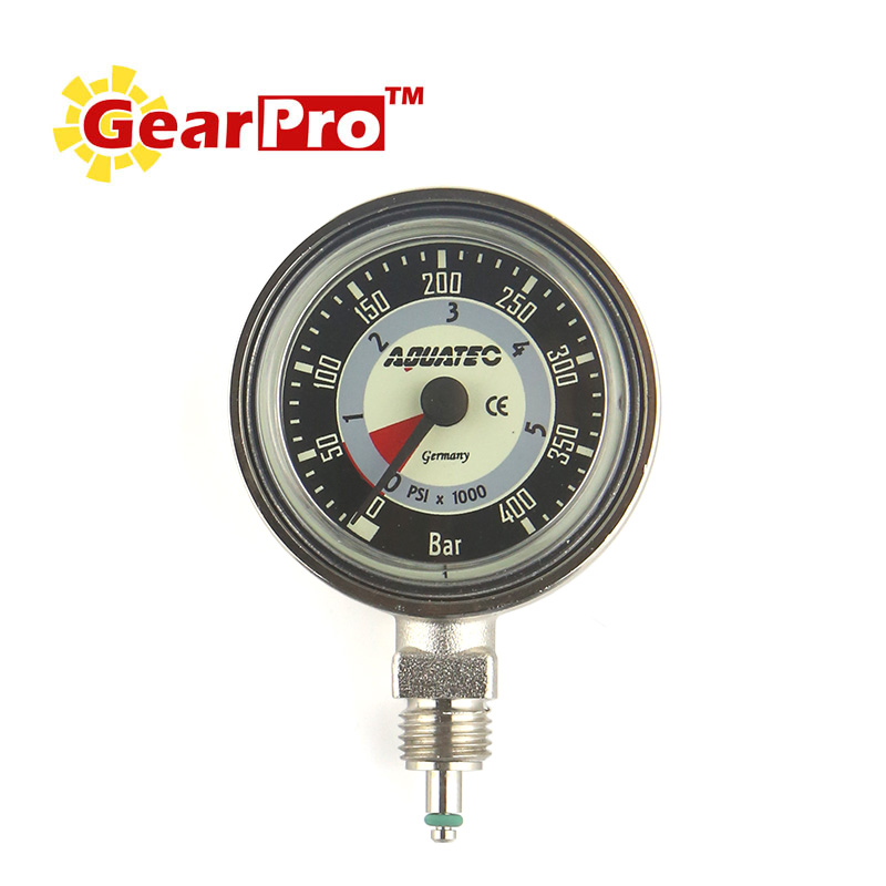 Import Aquatec diving meter Taiwan production gas cylinder residual pressure gauge tempered glass mirror cylinder residual pressure gauge
