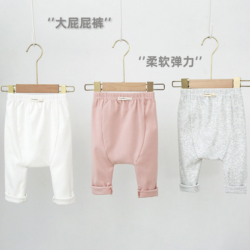Baby autumn and winter large PP pants newborn cotton long pants girl boy pants child gush with inner lap pants spring autumn
