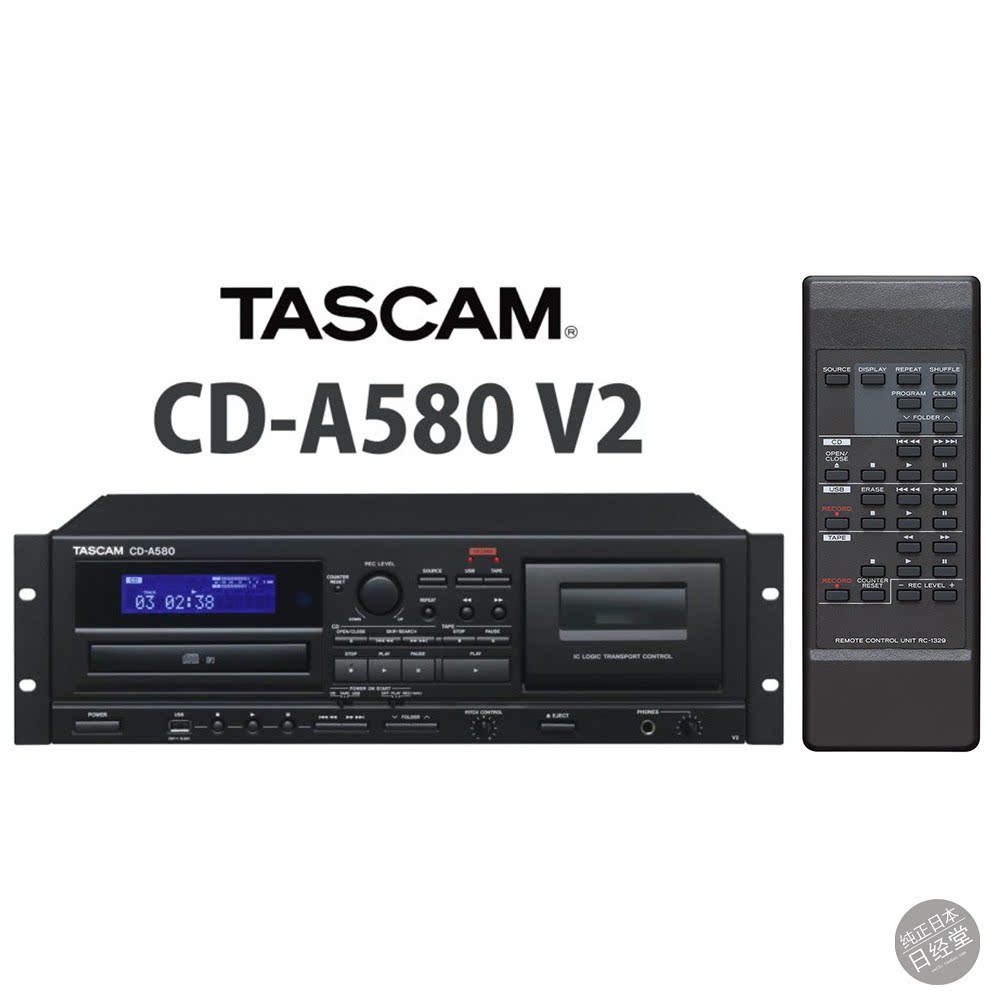元箱・付属品完備】TASCAM CD-A580 V2 ジャンク品（CD再生OK 元箱・