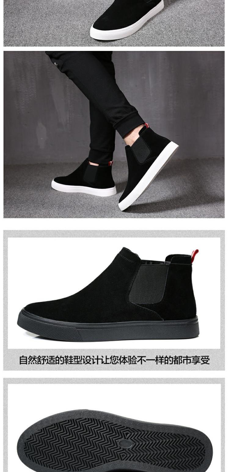 Tide thương hiệu giày cao cổ nam giản dị xu hướng Martin boot mùa đông cộng với giày nhung cotton lông mùa đông giày nam ấm áp giày cao cổ trắng